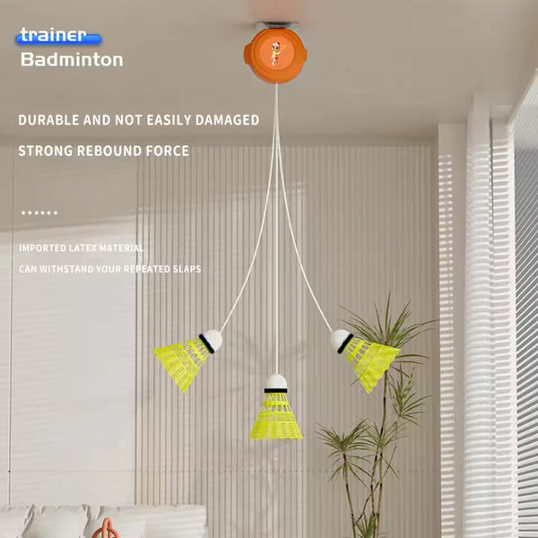 AOOKMIYA 1 Set Single-Player Badminton Trainer Self-Study Badminton Rebounds Device For Badminton Beginners and Amateur