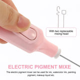 1 conjunto elétrico pigmento tinta misturador elétrico gouache tintas misturador cor agitador