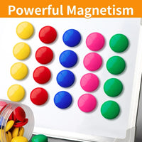 10/30/50pcs D20mm Magnetic Bead Magnet Fridge Pin Colorful Round Whiteboard Blackboard Refrigerator Push Door Stickers Chess