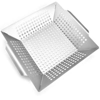 10 Pcs Vegetable Grill Basket for Grilling Veggies,Fish,Meat,Kabob Stainless Steel BBQ Accessories Camping Cookware Wholesale K1
