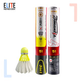 10 Tube Goose Feather Badminton Shuttlecocks D51 Stable and Sturdy High Speed Badminton Shuttles Training Shuttlecock