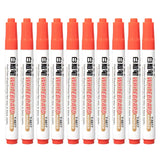 10 pçs/set waterborne quadro branco caneta marcador preto/azul/vermelho tinta crua nib marcadores canetas material escolar papelaria