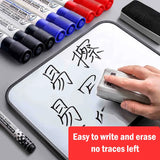 10 pçs/set waterborne quadro branco caneta marcador preto/azul/vermelho tinta crua nib marcadores canetas material escolar papelaria