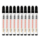 10 pçs/set waterborne quadro branco caneta marcador preto/azul/vermelho tinta crua nib marcadores canetas material escolar papelaria