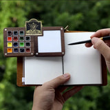 100%Cotton Pulp Retro Watercolor Book 300G BAOHONG Watercolor Paper Medium Coarse Artist Travel Sketchbook Painting Art Supplies