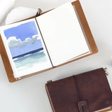 100%Cotton Pulp Retro Watercolor Book 300G BAOHONG Watercolor Paper Medium Coarse Artist Travel Sketchbook Painting Art Supplies