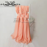 100 Set White Chiffon Chair Sash Chiavari Chair Cover Free Shipping Luxury Chiffon Chair Ribbon