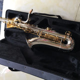100% SevenAngel Brand Tenor Saxophone Bb tone Woodwind Musical  Instrument Silver & gold Surface  Sax