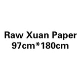 100 Sheets Sandalwood Xuan Paper Chinese Four Feet Raw Rice Paper For Chinese Calligraphy Landscape Flowers and Birds Painting