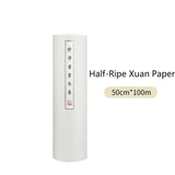100m 50m Long Scroll Raw Rice Paper Calligraphy Painting Creation Paper Half-Ripe Xuan Paper Framed Art Paint Printing Paper