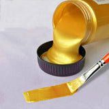 100ml Metallic Color Acrylic Paint for Textile Drawing Wall Hand Paint Shining Gel Painting Set Pigment for Artist Art Supplies