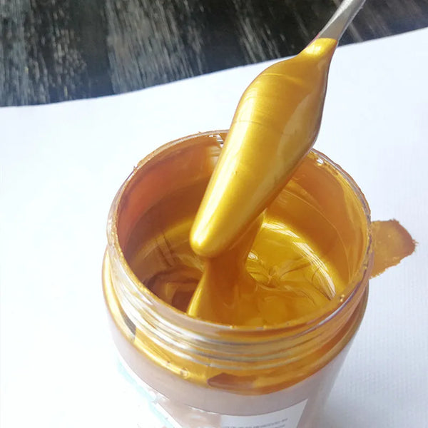 100ml Metallic Color Acrylic Paint for Textile Drawing Wall Hand Paint Shining Gel Painting Set Pigment for Artist Art Supplies