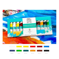 10ML/tube WINSOR & NEWTON Acrylic Paints set Hand-painted wall painting textile paint colored Art Supplies AOA020