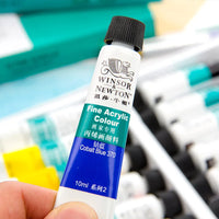 10ML/tube WINSOR & NEWTON Acrylic Paints set Hand-painted wall painting textile paint colored Art Supplies AOA020