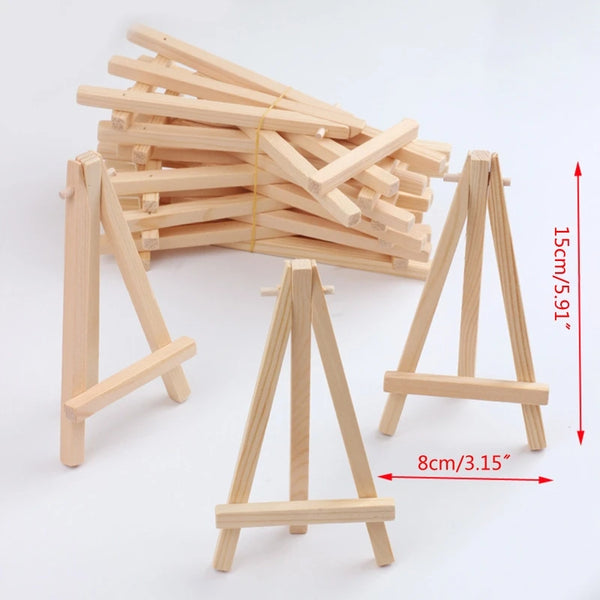 AOOKMIYA Wooden Sturdy Painting Easel Artist Organizer Rack Tabletop S