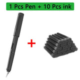 11Pcs Fountain Pen Ink Set Calligraphy Multi-Function Ink Pen 0.38mm EF Nib School Supplies Stationery Gel Pens