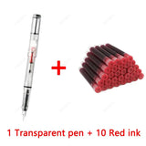 11Pcs Fountain Pen Ink Set Calligraphy Multi-Function Ink Pen 0.38mm EF Nib School Supplies Stationery Gel Pens