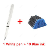 11Pcs Fountain Pen Ink Set Calligraphy Multi-Function Ink Pen 0.38mm EF Nib School Supplies Stationery Gel Pens