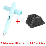 11Pcs Fountain Pen Ink Set Calligraphy Multi-Function Ink Pen 0.38mm EF Nib School Supplies Stationery Gel Pens