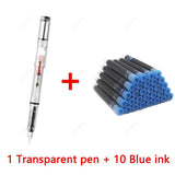 11Pcs Fountain Pen Ink Set Calligraphy Multi-Function Ink Pen 0.38mm EF Nib School Supplies Stationery Gel Pens