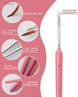 11pcs Detaliing Paint Brushes Set Miniatura Pintura Escovas Weasel Cabelo Pintura Escova para Guache Aquarela Tintas a Óleo Artistas
