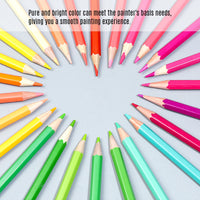 12 Colored Pencils Set SKYGLORY  Pre-Sharpened Oil Color Pencils with Metal Storage Case Art Supplies for Children Students