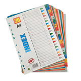 12 Colors Separadores Archivador A4 Binder Index Dividers 10/20/30 Colors PP Plastic Index Tab 12 Month Planner Divider Tabs