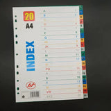 12 Colors Separadores Archivador A4 Binder Index Dividers 10/20/30 Colors PP Plastic Index Tab 12 Month Planner Divider Tabs