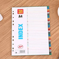 12 Colors Separadores Archivador A4 Binder Index Dividers 10/20/30 Colors PP Plastic Index Tab 12 Month Planner Divider Tabs