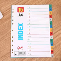 12 Colors Separadores Archivador A4 Binder Index Dividers 10/20/30 Colors PP Plastic Index Tab 12 Month Planner Divider Tabs