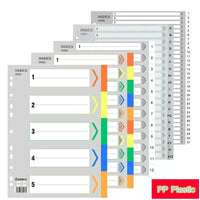12 Colors Separadores Archivador A4 Binder Index Dividers 10/20/30 Colors PP Plastic Index Tab 12 Month Planner Divider Tabs
