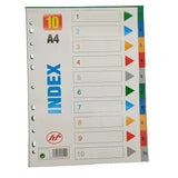 12 Colors Separadores Archivador A4 Binder Index Dividers 10/20/30 Colors PP Plastic Index Tab 12 Month Planner Divider Tabs