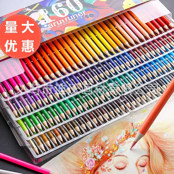 120 color lead 160 color pencil 180 color water-soluble color pencil graffiti fill color pen pencil set  colored pencils set