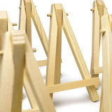 AOOKMIYA 125 Pieces Of Mini 5 Inch Wooden Easel. Business Cards, Display Photos, Small Canvases, Classroom DIY Arts And Crafts