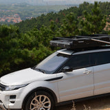 12V Electric  Roof Top Tent  With 2 Extension Tracks Solar Panel Lithium Battery