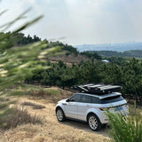 12V Electric  Roof Top Tent  With 2 Extension Tracks Solar Panel Lithium Battery