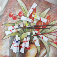 12ml 12/24 Colors Professional Oil Painting Paint Drawing Pigment Tubes Supplies