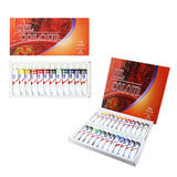 12ml 12/24 Colors Professional Oil Painting Paint Drawing Pigment Tubes Supplies