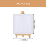 AOOKMIYA 15 Sets Mini Frame Artist Easels Painting Stands Canvases Watercolor Wood Small Picture