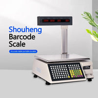 15kg  Label  Printing Weighing Scale Barcode Receipt Print Supermarket  Digital Price Computing Machine Scale weight