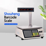 15kg  Label  Printing Weighing Scale Barcode Receipt Print Supermarket  Digital Price Computing Machine Scale weight