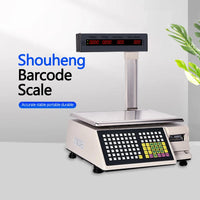 15kg  Label  Printing Weighing Scale Barcode Receipt Print Supermarket  Digital Price Computing Machine  weight