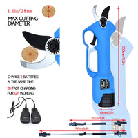 16.8V Cordless Pruner Lithium-ion Pruning Shear Efficient Electric Scissors Bonsai Electric Tree Branches  garden tools SC-8603