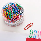 160Pcs Metal Round Paper Clips Colorful Pin Anti-Rusted 29mmx8mm Desk Office Serise Home File Organization Business Check 0038
