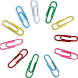 160Pcs Metal Round Paper Clips Colorful Pin Anti-Rusted 29mmx8mm Desk Office Serise Home File Organization Business Check 0038