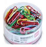 160Pcs Metal Round Paper Clips Colorful Pin Anti-Rusted 29mmx8mm Desk Office Serise Home File Organization Business Check 0038