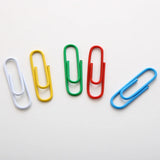 160Pcs Metal Round Paper Clips Colorful Pin Anti-Rusted 29mmx8mm Desk Office Serise Home File Organization Business Check 0038