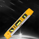 1PC Level Ruler High Precision Strong Magnetic 3 Bubble Level Meter Mini Inclinometer Level Measuring Instrument Household Tools
