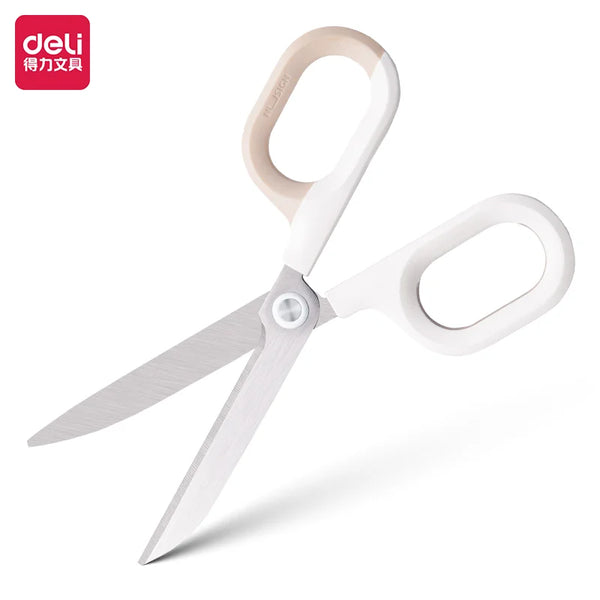1Pcs DELI NS056 3 Colors Curved  Labor-saving Scissors Office Paper Cutter Supplies Stationery