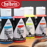 1Pcs Holbein Acrylic Paint FLUID Painting Leather Bag Model Modified Color Liquid Acrylic Pigment 35ml